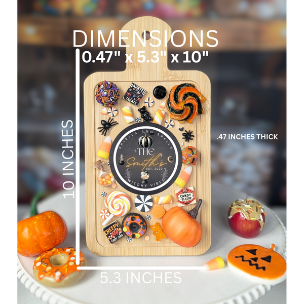 Halloween Theme Charcuterie Board with Fake Dessert Treats