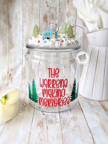 Camping Summer Home Cookie Jar