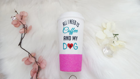 All I Need is Coffee and My Dog Travel Mug - love-in-the-city-shop