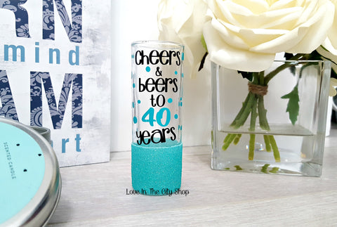 40th Birthday Shot Glass - love-in-the-city-shop