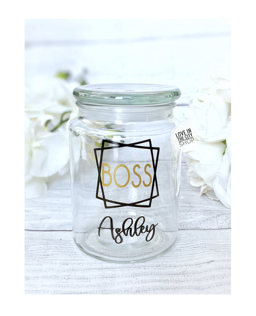 Boss Candy Jar