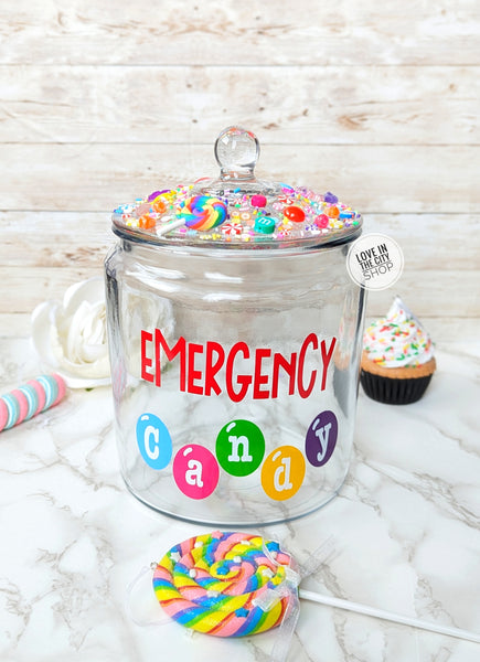 Emotional Support Glass Candy Jar – Love In The City Shop