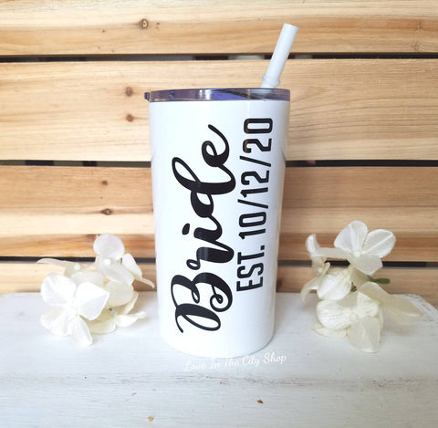 Bride Metal Tumbler (Mini Tumbler) - love-in-the-city-shop