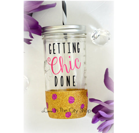 Get Chic Done Glass Tumbler - love-in-the-city-shop