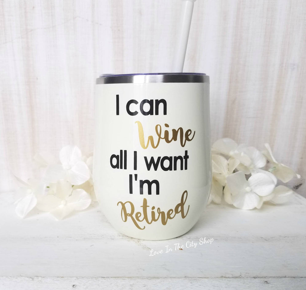 Retirement Wine Tumbler - love-in-the-city-shop
