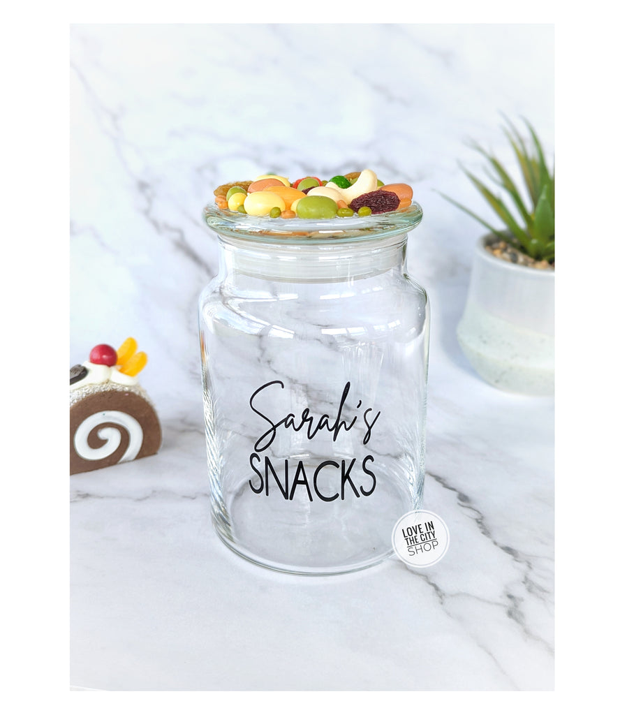 Personalized Snack Mix Jar