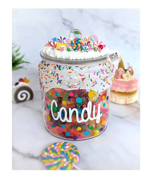 Custom Fake Frosting Candy Jar