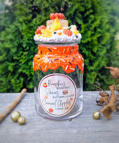Pumpkin Fall Candy Jar