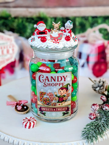 Santa Claus Gingerbread Candy Jar