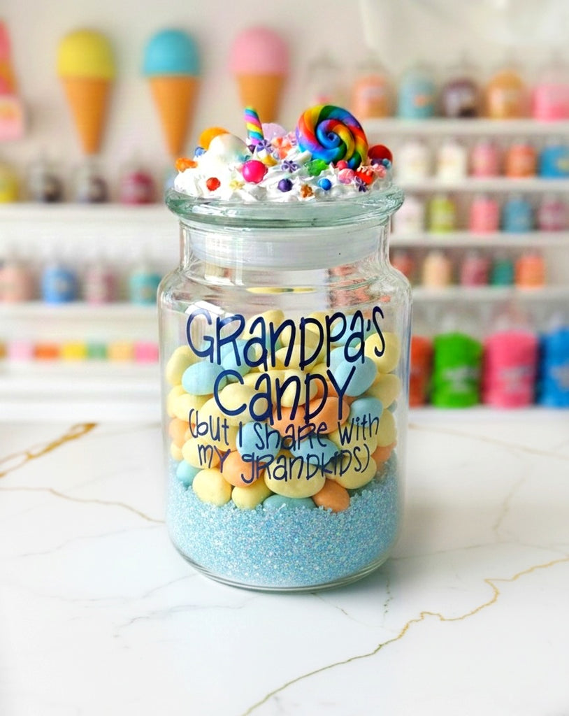 Personalized Grandpa Candy Jar