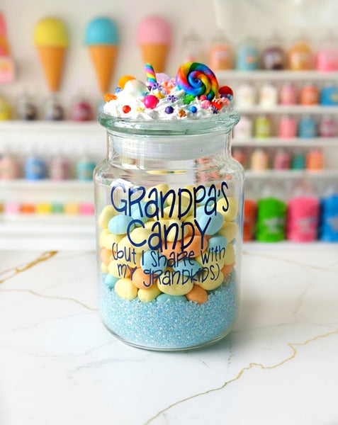 Personalized Grandpa Candy Jar