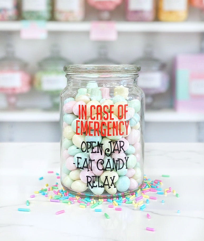 Funny Emergency Candy Jar
