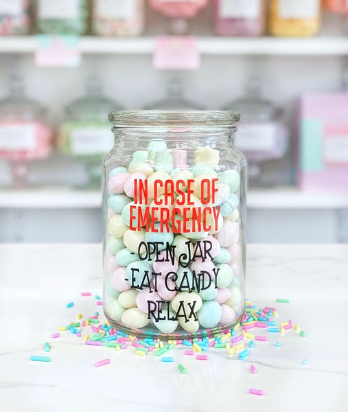 Funny Emergency Candy Jar
