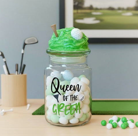 Golf Candy Jar - Queen of the Green