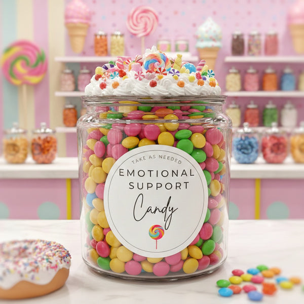 Emotional Support Candy Jar - Candy Label