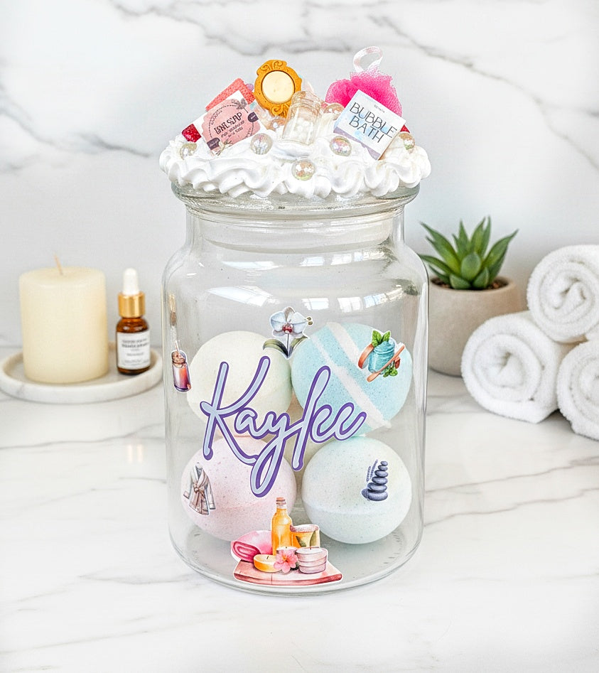 Personalized Spa Jar with Name