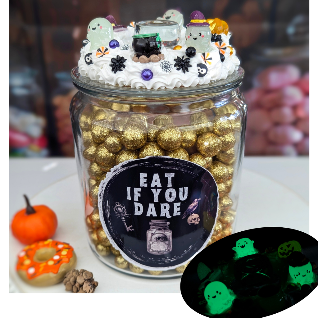 Glow in the Dark Halloween Cookie Jar