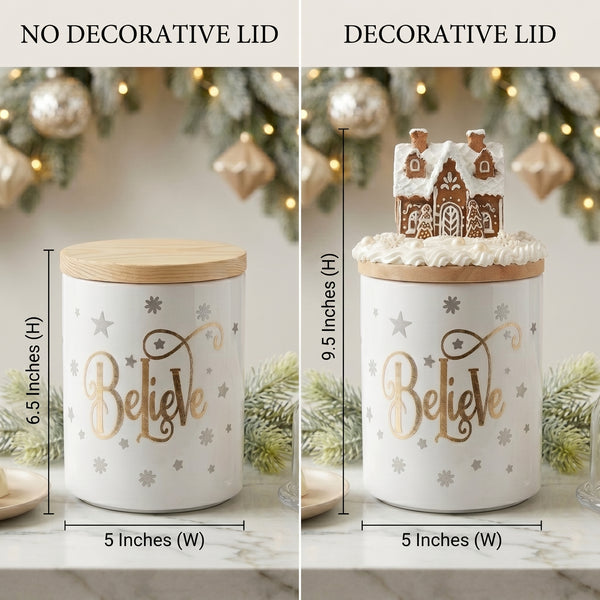 Ceramic Gingerbread House Candy Jar | Cookie Jar