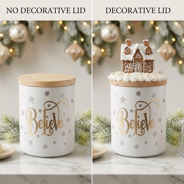 Ceramic Gingerbread House Candy Jar | Cookie Jar