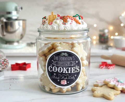Personalized Family Christmas Cookie Jar