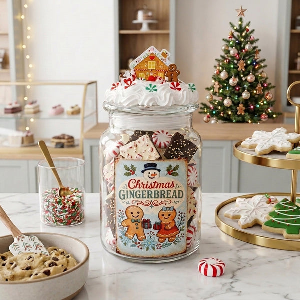 Santa Claus Gingerbread Candy Jar