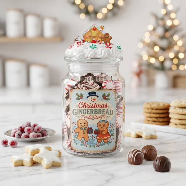Santa Claus Gingerbread Candy Jar