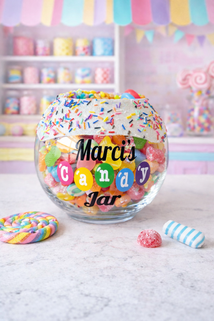 Custom Candy Pieces Candy Bowl