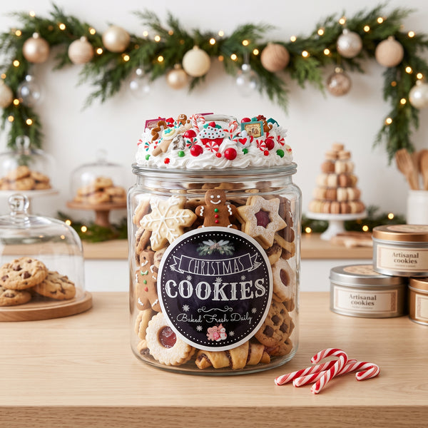 Christmas Baking Holiday Cookie Jar
