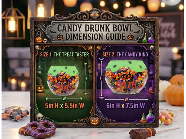 Candy Drunk Halloween Candy Bowl