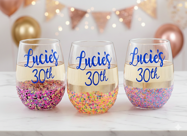 Birthday Stemless Wine Glass