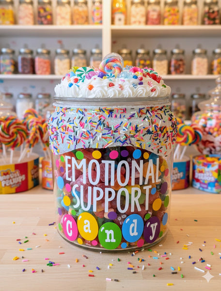 Emotional Support Candy Jar for Home or Office