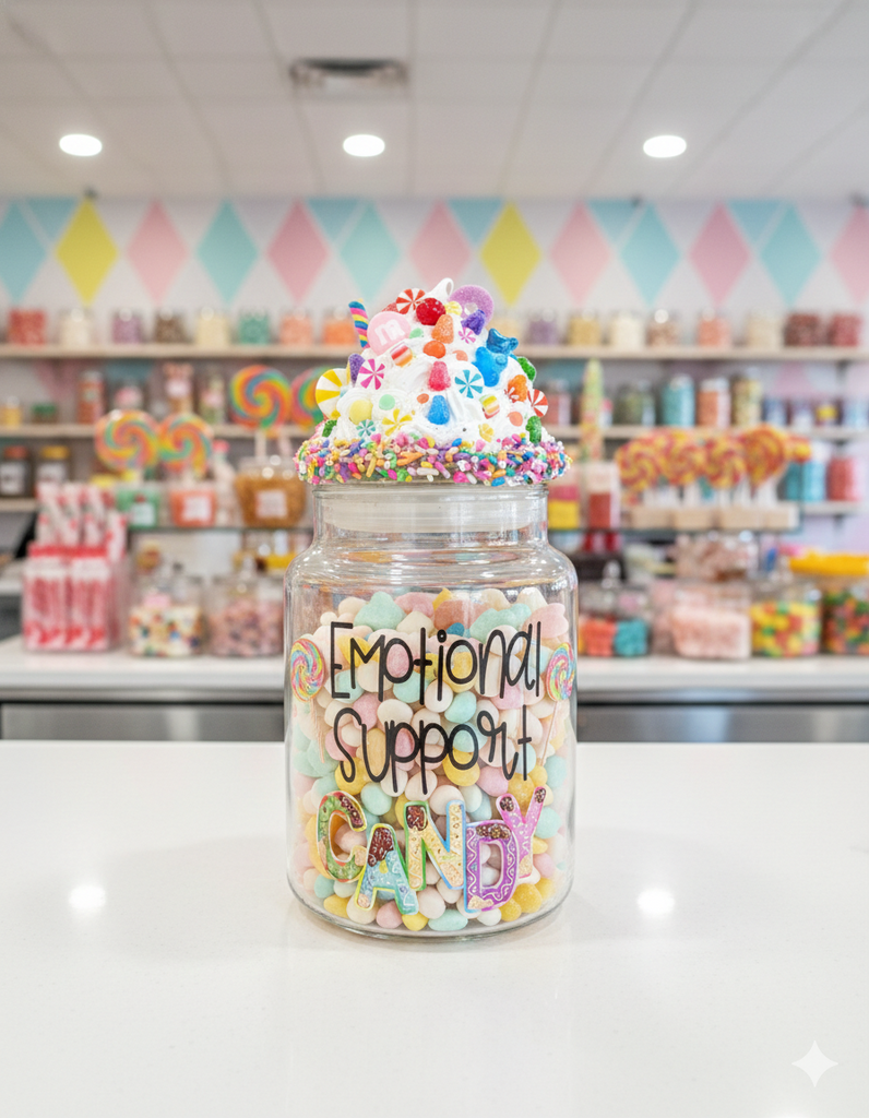 Emotional Support Candy Jar