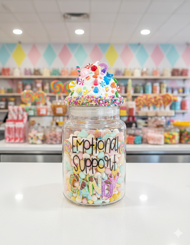 Emotional Support Candy Jar