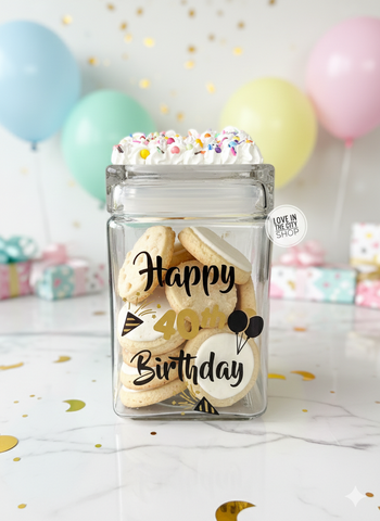 Happy Birthday Cookie Jar