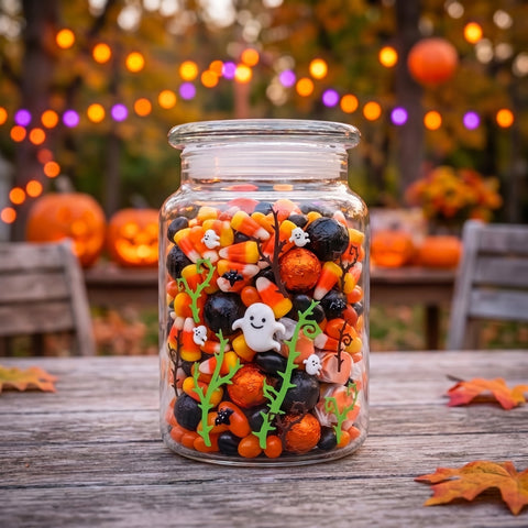 Halloween 3D Ghost Candy Jar with Lid