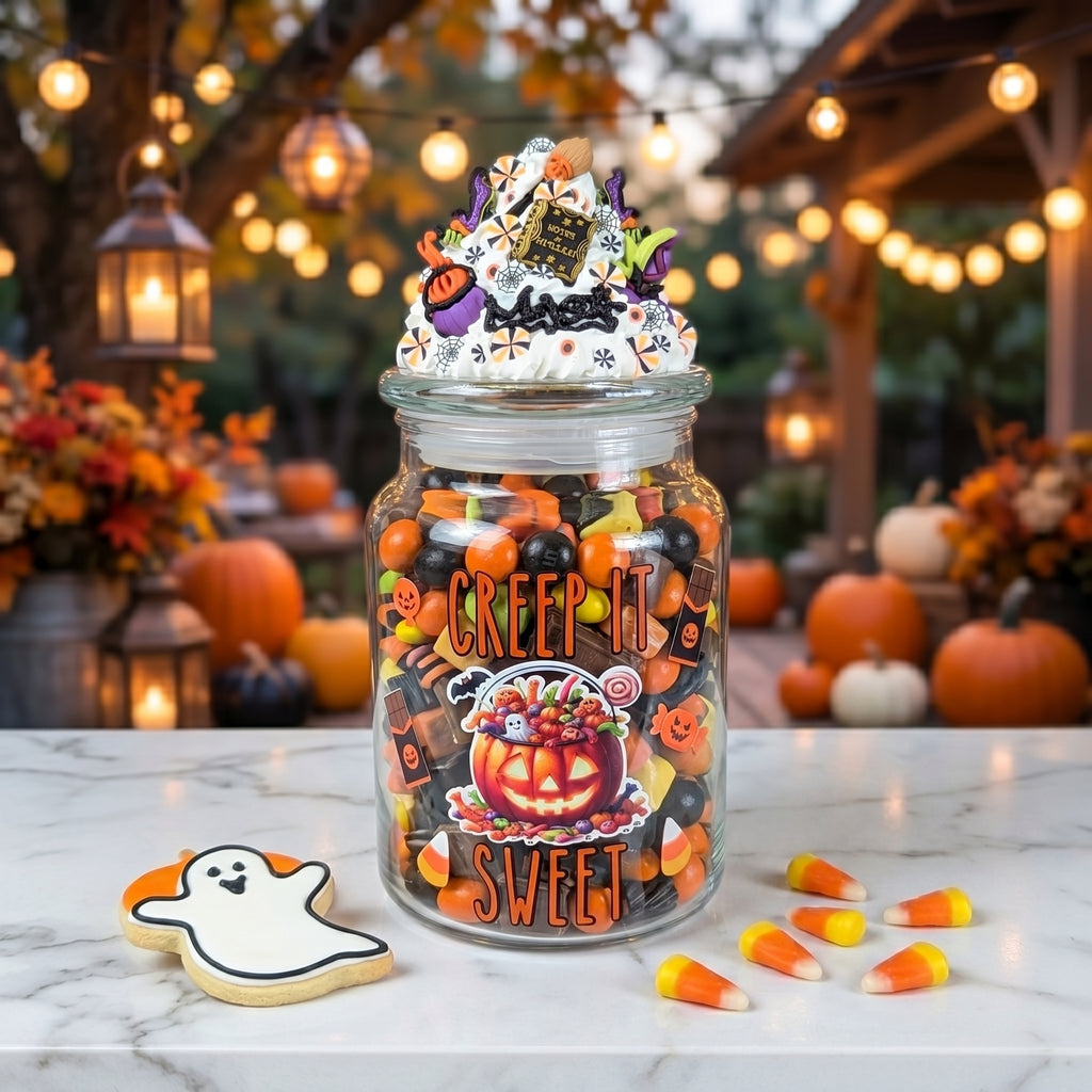 Creep It Sweet Halloween Candy Jar