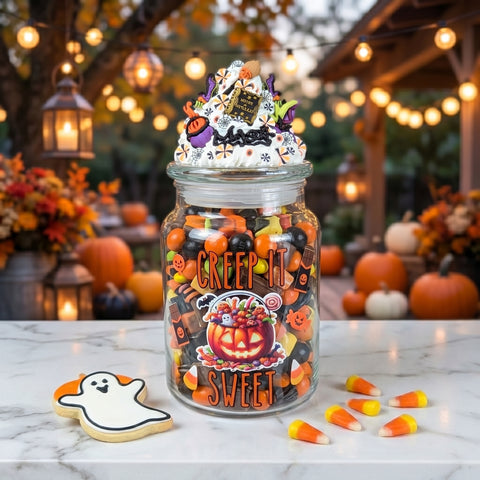 Creep It Sweet Halloween Candy Jar
