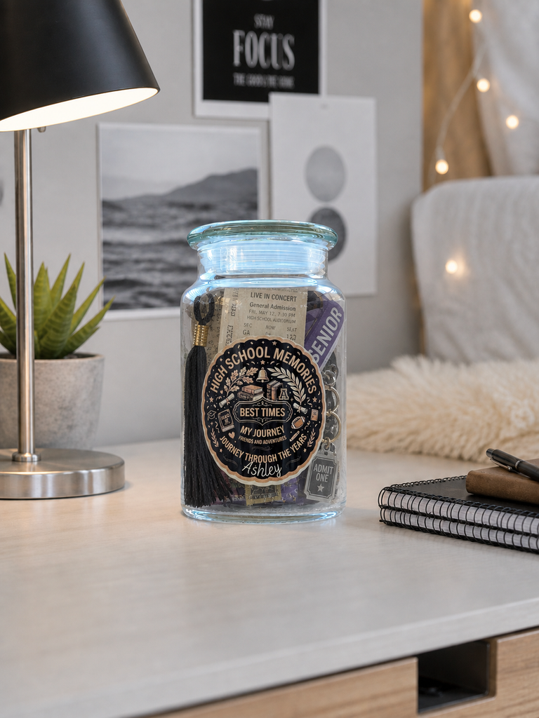 Personalized Graduation High School Memory Jar