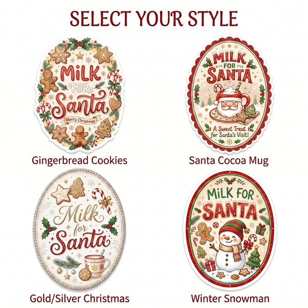 Plastic Milk for Santa Milk Bottle