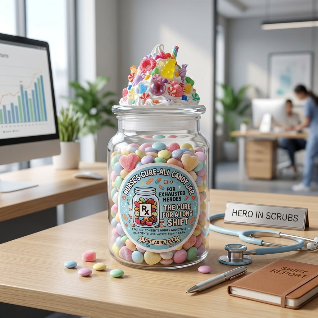 Nurse Survival Candy Jar