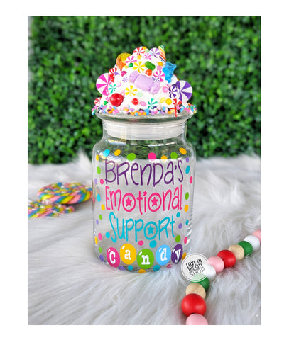 Personalized Emotional Support Candy Jar