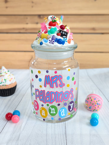 Personalized Teacher Candy Jar