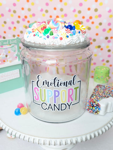 Emotional Support Candy Jar