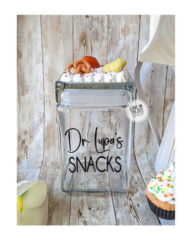 Personalized Snack Jar