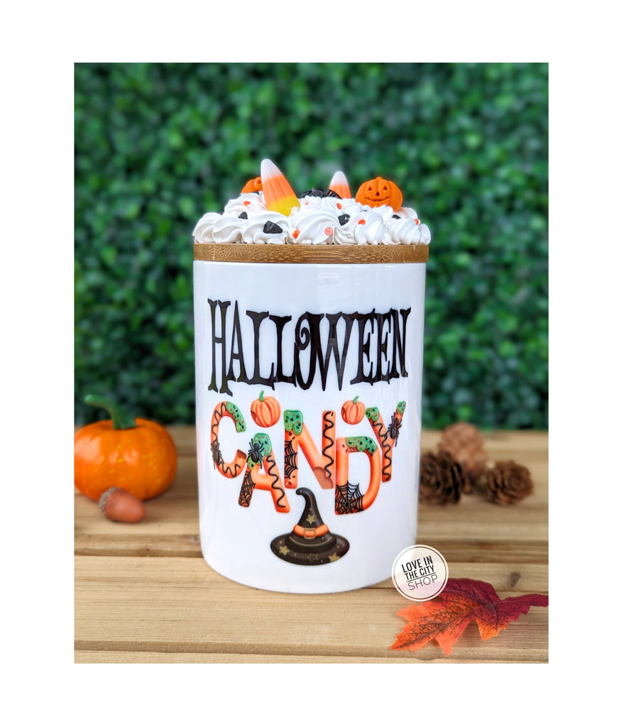 Halloween Trick or Treat Candy Jar 25oz