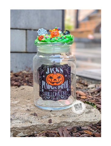 Halloween Pumpkin Candy Jar