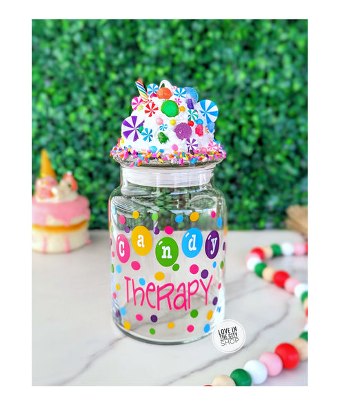Candy Therapy Glass Candy Jar