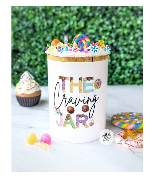 Funny Craving Snack Ceramic Candy Jar