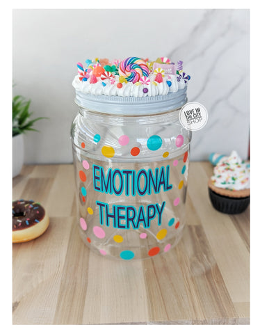 Emotional Support Plastic Candy Jar