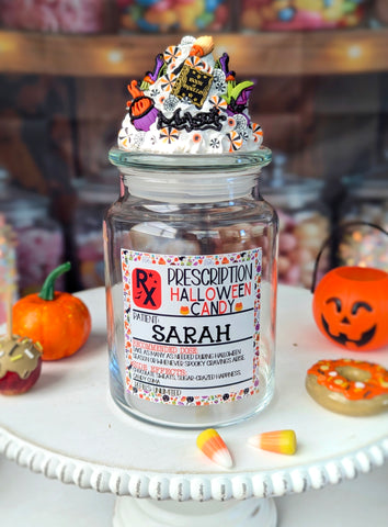 Witch Theme Halloween Candy Jar